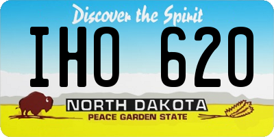 ND license plate IHO620