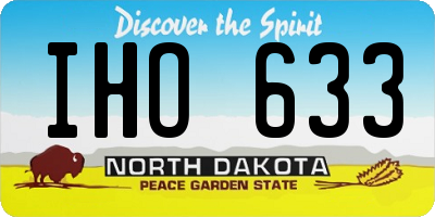 ND license plate IHO633