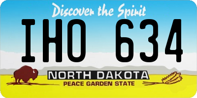 ND license plate IHO634