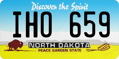 ND license plate IHO659