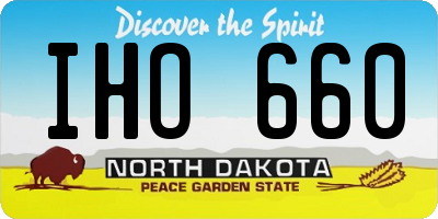 ND license plate IHO660