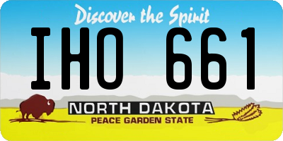 ND license plate IHO661