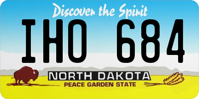 ND license plate IHO684