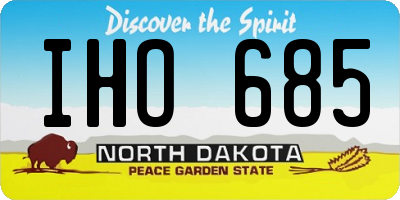 ND license plate IHO685