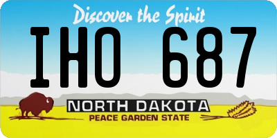 ND license plate IHO687