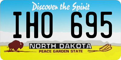 ND license plate IHO695