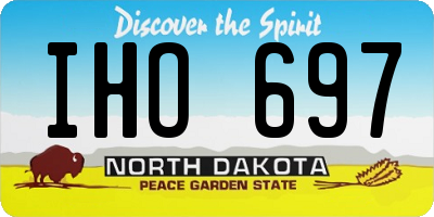 ND license plate IHO697