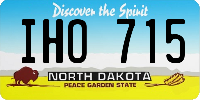 ND license plate IHO715
