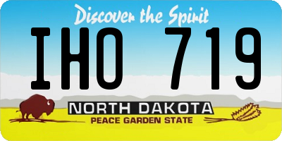 ND license plate IHO719