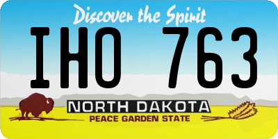 ND license plate IHO763