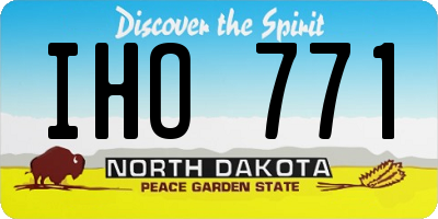 ND license plate IHO771