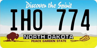 ND license plate IHO774