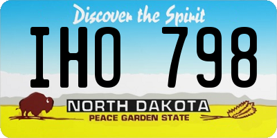 ND license plate IHO798