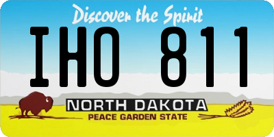 ND license plate IHO811