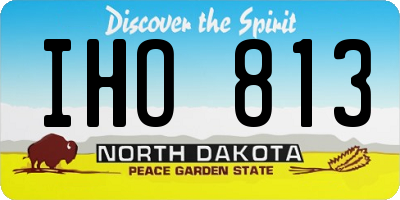 ND license plate IHO813