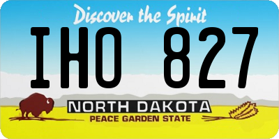 ND license plate IHO827