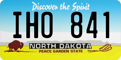 ND license plate IHO841