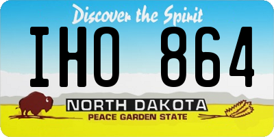 ND license plate IHO864