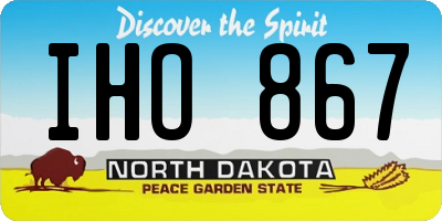 ND license plate IHO867