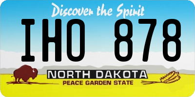 ND license plate IHO878
