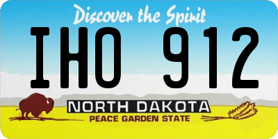 ND license plate IHO912