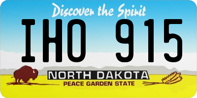 ND license plate IHO915
