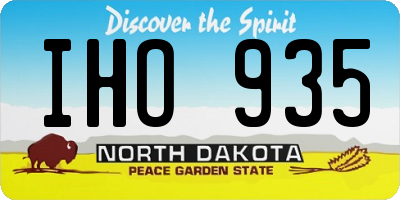 ND license plate IHO935