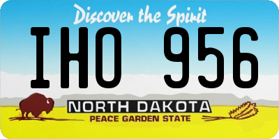 ND license plate IHO956