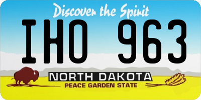ND license plate IHO963