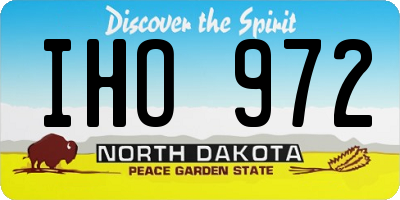 ND license plate IHO972
