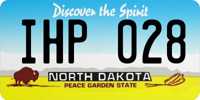 ND license plate IHP028