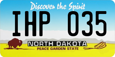 ND license plate IHP035