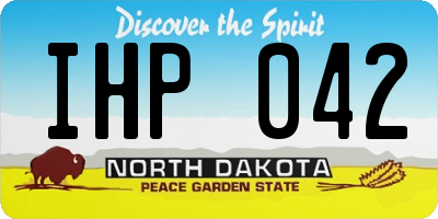 ND license plate IHP042