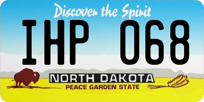 ND license plate IHP068