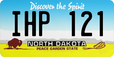 ND license plate IHP121