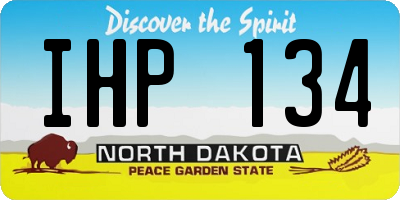 ND license plate IHP134
