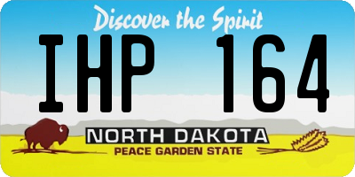 ND license plate IHP164