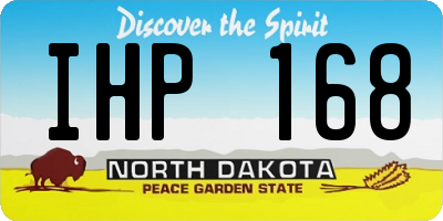 ND license plate IHP168