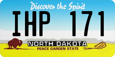 ND license plate IHP171