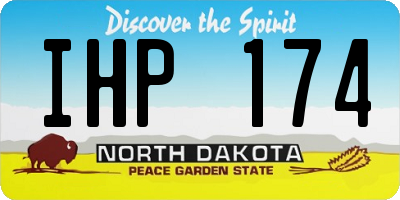 ND license plate IHP174
