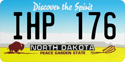 ND license plate IHP176