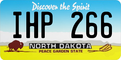 ND license plate IHP266