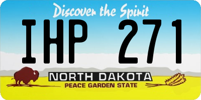 ND license plate IHP271