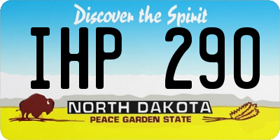 ND license plate IHP290