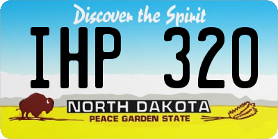 ND license plate IHP320