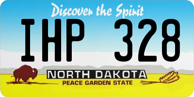ND license plate IHP328