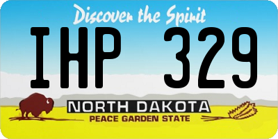 ND license plate IHP329