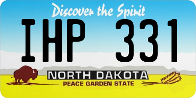 ND license plate IHP331