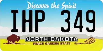ND license plate IHP349