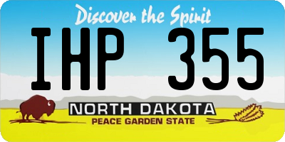 ND license plate IHP355